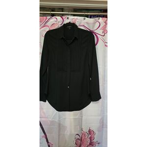 J Crew Size 2 Black‎ Sheer Blouse